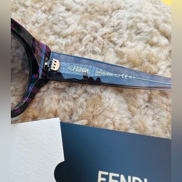 FENDI FANNY FF 0105/S GFBLF 51mm Sunglasses Shades BNIB Brand New - ITALY - Picture 14 of 15